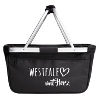 Einkaufskorb faltbar Westfale mit Herz 20 Liter Tragekorb...