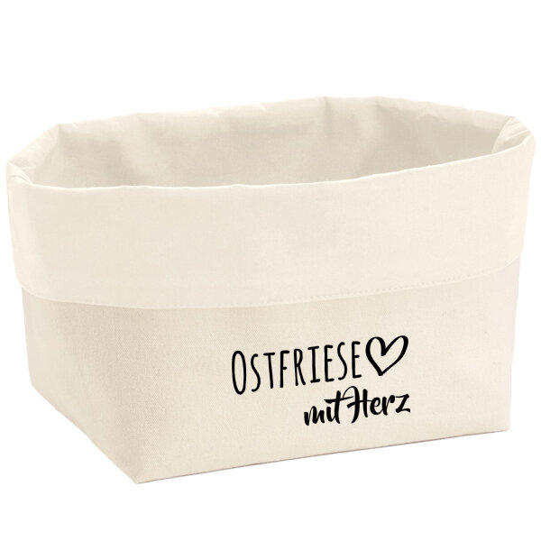Organizer Ostfriese mit Herz Aufbewahrungskorb