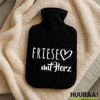 Wärmflasche Friese mit Herz
