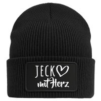Beanie Jeck mit Herz Black Mütze