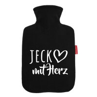 Wärmflasche Jeck mit Herz