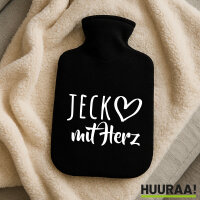 Wärmflasche Jeck mit Herz