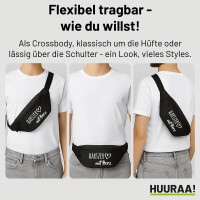 Bauchtasche Hartzer mit Herz 2,5 Liter Black Crossbody Bag
