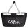 Einkaufskorb faltbar Mrs. Schriftzug 20 Liter Tragekorb Black