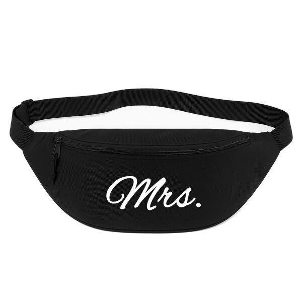 Bauchtasche Mrs. Schriftzug 2,5 Liter Black Crossbody Bag