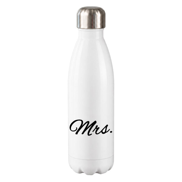 Trinkflasche Mrs. Schriftzug, 500 ml