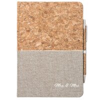 Notizbuch A5 Mrs. & Mrs. Schriftzug 80 Blatt inkl....