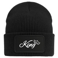 Beanie King Krone Black Mütze
