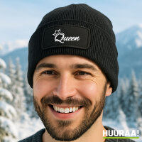 Beanie Queen Krone Black Mütze