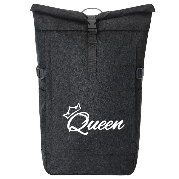 Kurierrucksack Queen Krone 30-44 Liter Black Melange