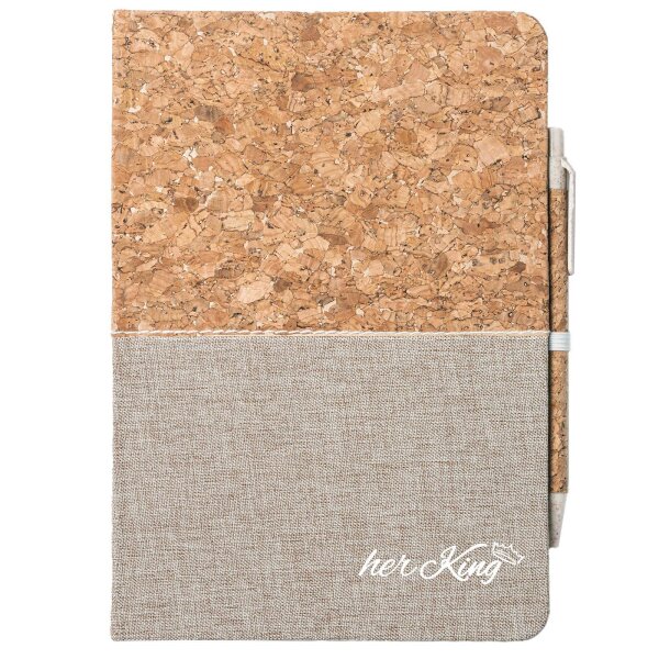 Notizbuch A5 her King Krone 80 Blatt inkl. Kugelschreiber