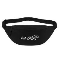 Bauchtasche his King Krone 2,5 Liter Black Crossbody Bag