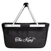 Einkaufskorb faltbar The King Krone 20 Liter Tragekorb Black