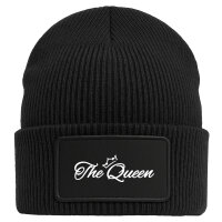 Beanie The Queen Krone Black Mütze