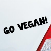 Autoaufkleber Go Vegan ca. 19x3cm