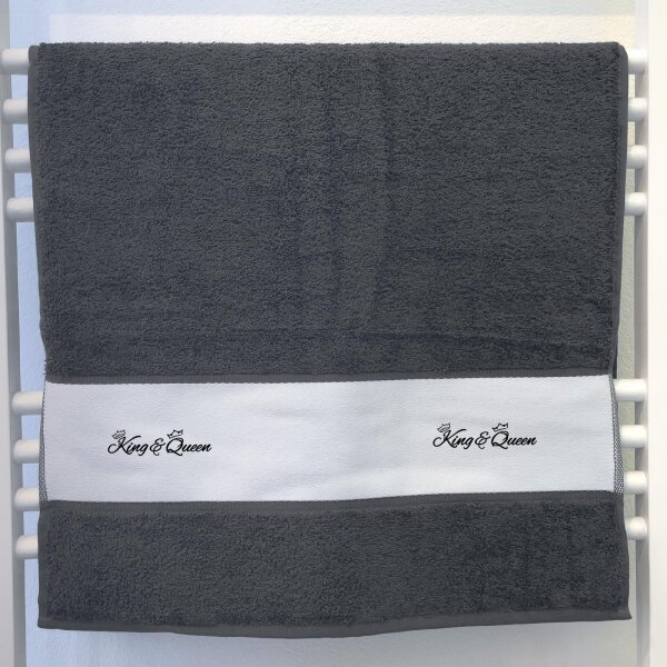 Handtuch King & Queen Krone 50x100cm