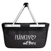 Einkaufskorb faltbar Fränkin mit Herz 20 Liter...