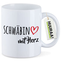 Kaffeetasse Schwäbin mit Herz 330ml