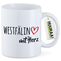 Kaffeetasse Westfälin mit Herz 330ml