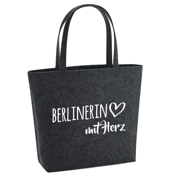 Filzshopper Berlinerin mit Herz, 22 Liter