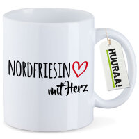 Kaffeetasse Nordfriesin mit Herz 330ml