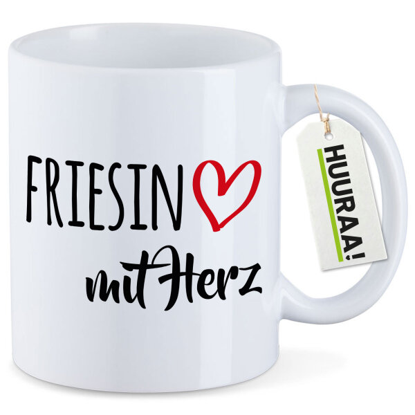 Kaffeetasse Friesin mit Herz 330ml