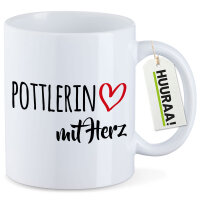 Kaffeetasse Pottlerin mit Herz 330ml
