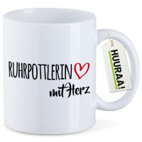 Kaffeetasse Ruhrpottlerin mit Herz 330ml