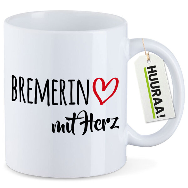 Kaffeetasse Bremerin mit Herz 330ml
