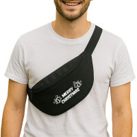 Bauchtasche Merry Christmas Glocken 2,5 Liter Black...