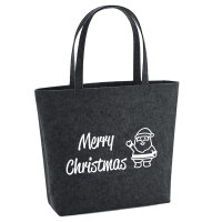 Filzshopper Merry Christmas Weihnachtsmann, 22 Liter