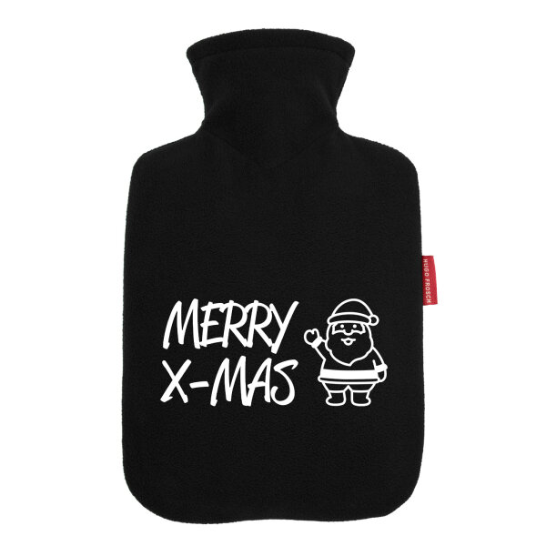 Wärmflasche Merry X-Mas Weihnachtsmann