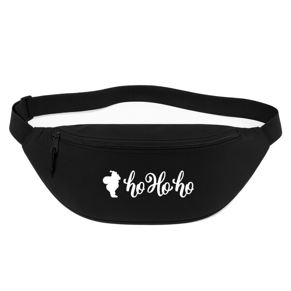 Bauchtasche Santa Claus Ho Ho Ho 2,5 Liter Black Crossbody Bag