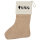 Weihnachtsstrumpf Santa Claus Ho Ho Ho Beige