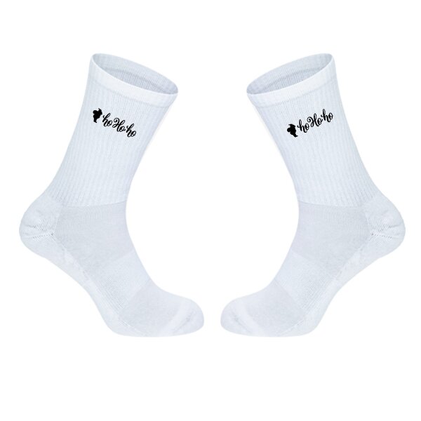 Unisex Socken Santa Claus Ho Ho Ho Baumwolle