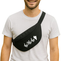 Bauchtasche Ho Ho Ho Weihnachtsmann 2,5 Liter Black...