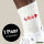 Socken Ho Ho Ho Weihnachtsmann Größe 37/46 White Motiv Tennissocken