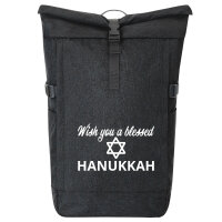 Kurierrucksack Wish blessed Hanukka Schriftzug 30-44...