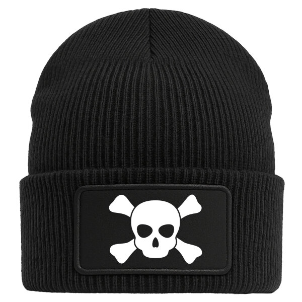Beanie Pirat Totenschädel Black Mütze