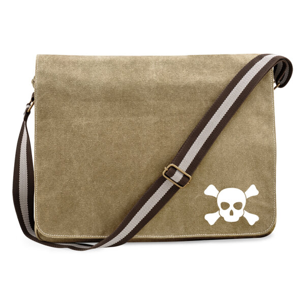 Umhängetasche Pirat Totenschädel 14 Liter