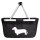 Einkaufskorb faltbar Dackel Silhouette 20 Liter Tragekorb Black