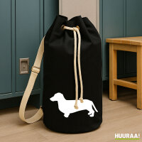 Seesack Dackel Silhouette 20 Liter Black