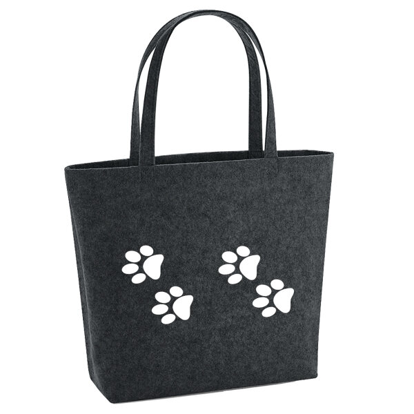 Filzshopper Fußtapsen Tapsen 22 Liter Filztasche