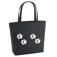 Filzshopper Fußtapsen Tapsen 22 Liter Filztasche