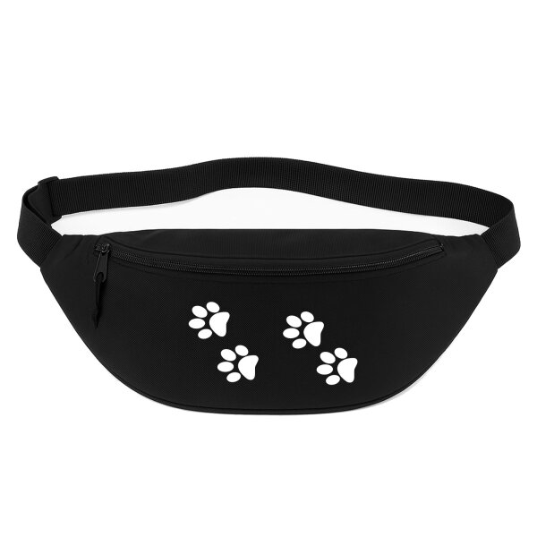 Bauchtasche Fußtapsen Tapsen 2,5 Liter Black Crossbody Bag