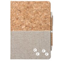 Notizbuch A5 Fußtapsen Tapsen 80 Blatt inkl....