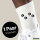 Socken Fußtapsen Tapsen Größe 37/46 White Motiv Tennissocken