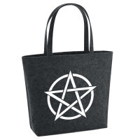 Filzshopper Pentagramm Drudenfuß 22 Liter Filztasche