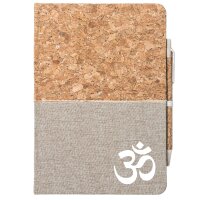 Notizbuch A5 Om Symbol 80 Blatt inkl. Kugelschreiber