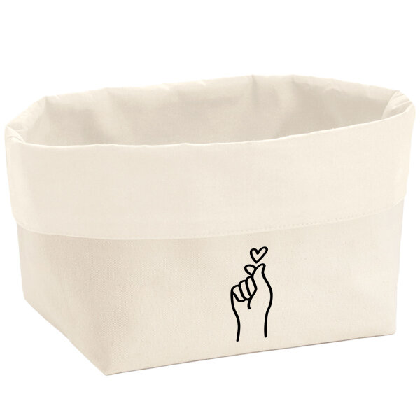 Organizer K-Pop Fingerherz Zeichen Aufbewahrungskorb